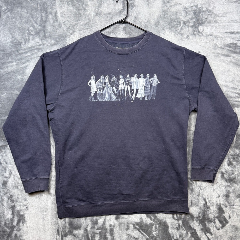 Taylor Swift Midnights Sweatshirt Unisex 4XL Navy Blue Eras Tour Graphic Shirt